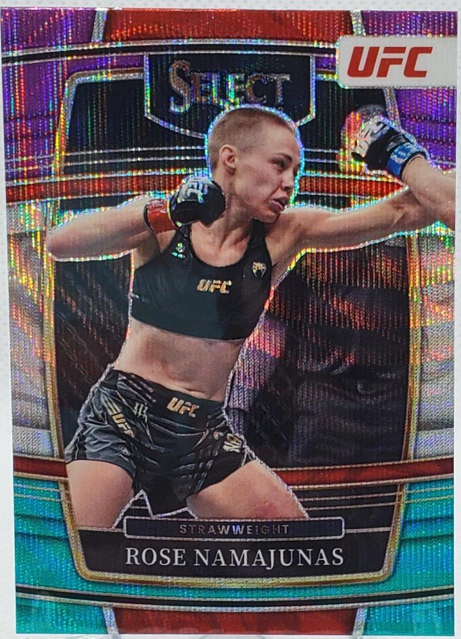 Rose Namajunas 2022 Panini Select UFC Concourse #77 Green and Purple