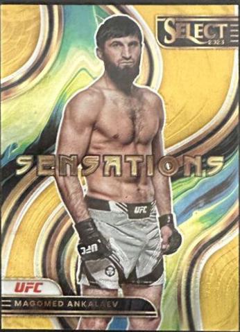 Magomed Ankalaev 2023 Panini Select UFC Sensations #2 Gold