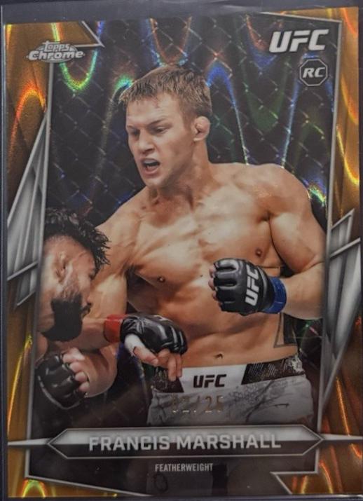 Francis Marshall 2026 Topps Chrome UFC Base #99 Orange Refractor