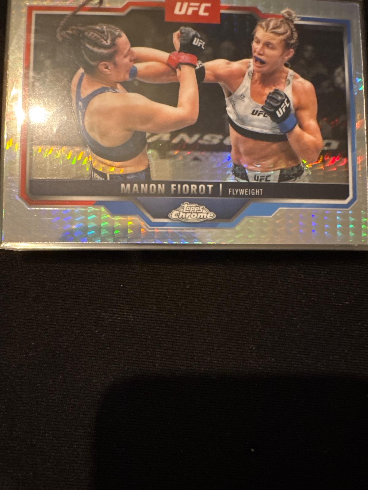 Manon Fiorot 2025 Topps Chrome UFC Base #92 Prism Refractor