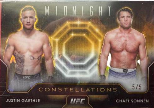Justin Gaethje 2024 Topps Midnight UFC Base #42 Daybreak