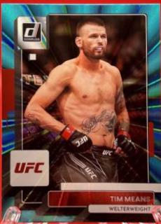 Tim Means 2023 Panini Donruss UFC Base #1 Teal Laser