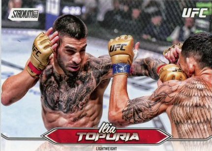Ilia Topuria 2025 Topps Stadium Club UFC Base #23 Gold Rainbow