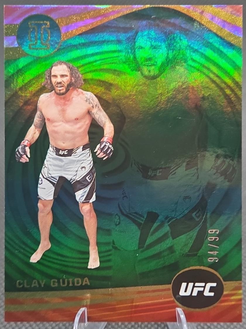 Clay Guida 2023 Panini Chronicles UFC Base Illusions #277 Green