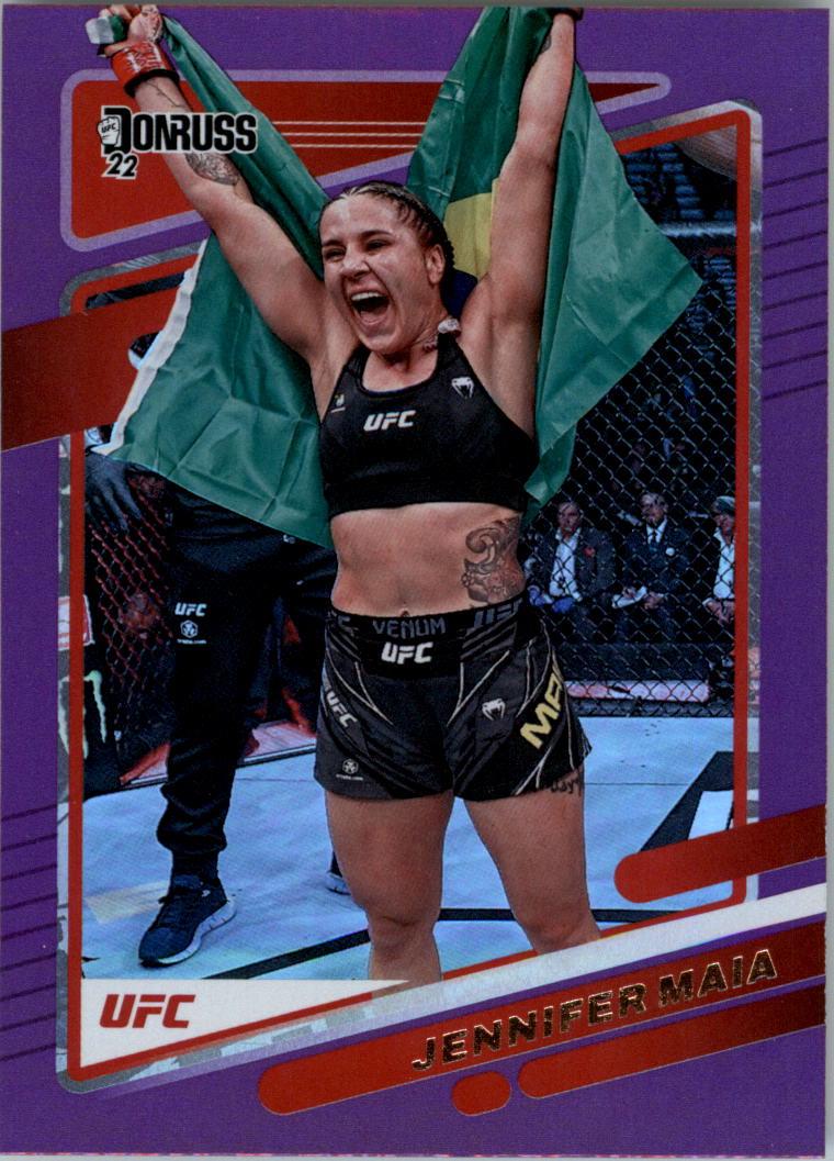 Jennifer Maia 2022 Panini Donruss UFC Base #61 Purple Flood