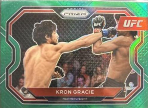 Kron Gracie 2021 Panini Prizm UFC Base #114 Neon Green