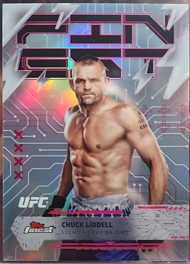 Chuck Liddell 2025 Topps Finest UFC Base Rare #266 Refractor