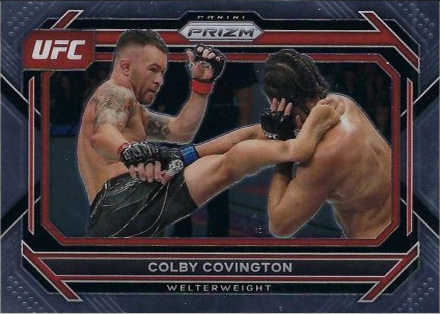 Colby Covington 2023 Panini Prizm UFC Base #30 Green Pulsar