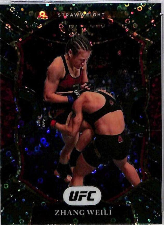 Zhang Weili 2021 Panini Select UFC Concourse #93 Green Disco
