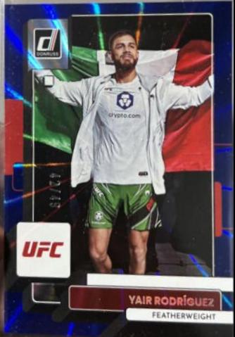 Yair Rodríguez 2023 Panini Donruss UFC Base #111 Blue Laser