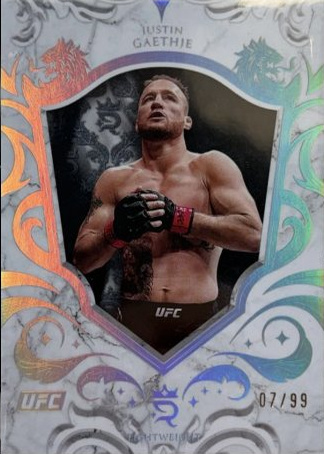 Justin Gaethje 2025 Topps Royalty UFC Base #42 Red