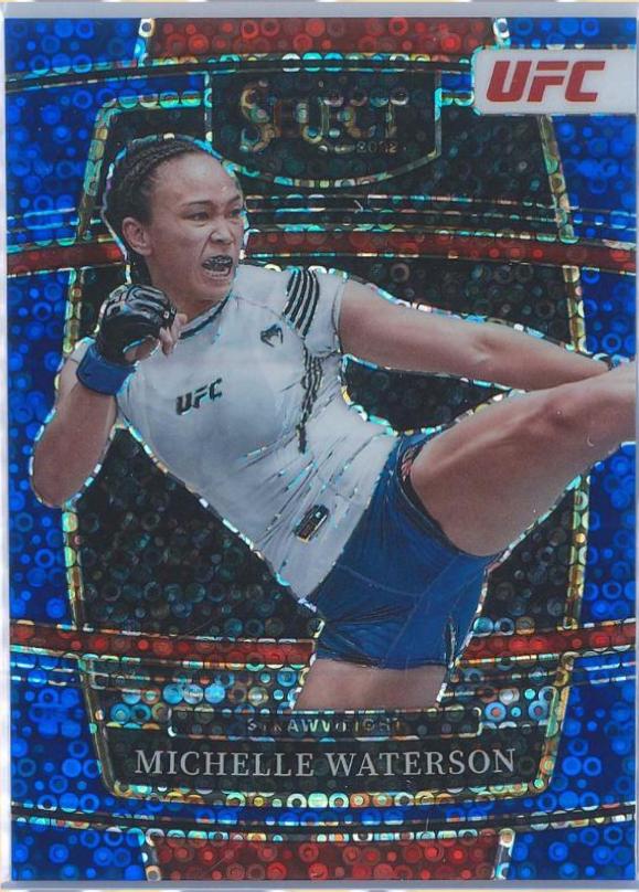 Michelle Waterson-Gomez 2022 Panini Select UFC Concourse #30 Blue Disco
