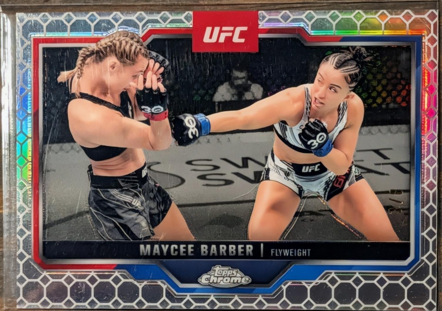 Maycee Barber 2025 Topps Chrome UFC Base #187 OctaFractor