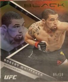 Robert Whittaker 2022 Panini Chronicles UFC Base Black #213 Gold