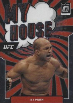 BJ Penn 2022 Panini Donruss Optic UFC My House #17 Gold Vinyl