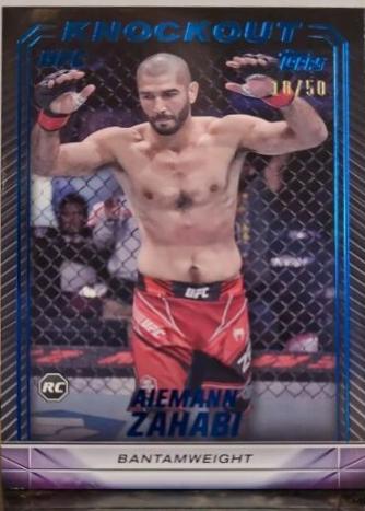 Aiemann Zahabi 2024 Topps Knockout UFC Base #39 Blue