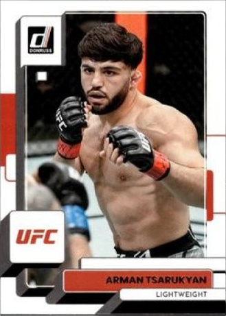 Arman Tsarukyan 2023 Panini Donruss UFC Base #8 Press Proof Silver