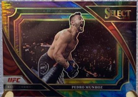 Pedro Munhoz 2023 Panini Select UFC Mezzanine #398 Silver Die Cut