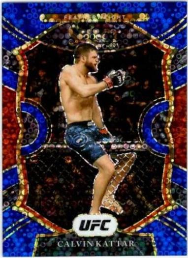 Calvin Kattar 2021 Panini Select UFC Concourse #38 Blue Disco