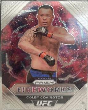 Colby Covington 2021 Panini Prizm UFC Fireworks #6 Silver