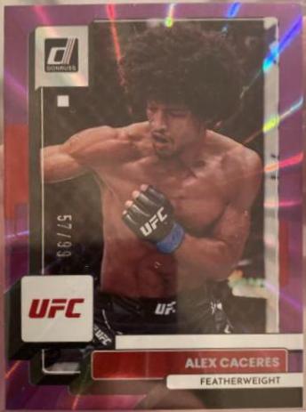 Alex Caceres 2023 Panini Donruss UFC Base #36 Purple Laser