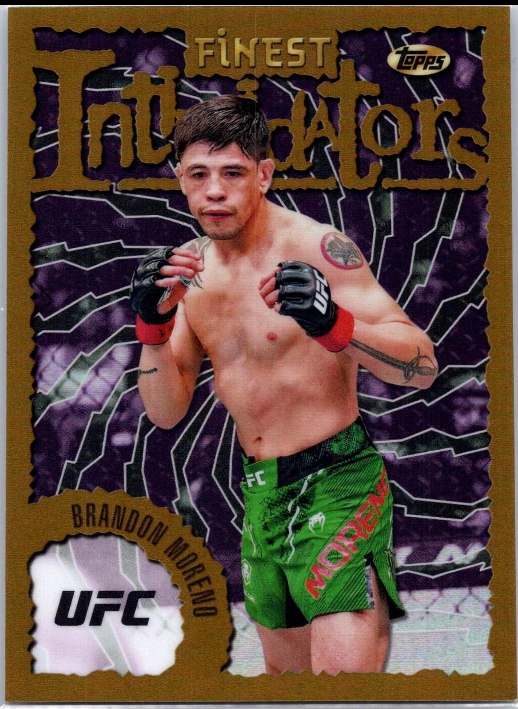 Brandon Moreno 2024 Topps Finest UFC Intimidators #INT-18 Refractor