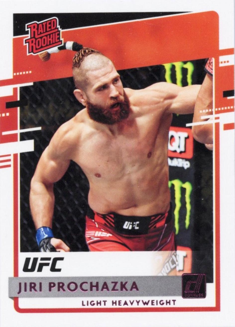 Jiri Prochazka 2021 Panini Chronicles UFC Base Donruss Rated Rookies #22 Pink
