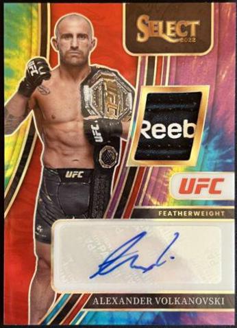 Alexander Volkanovski 2022 Panini Select UFC Signatures #41 Tie Dye