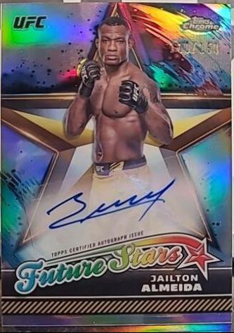 Jailton Almeida 2024 Topps Chrome UFC Future Stars Autographs #FSA-JAL Refractor