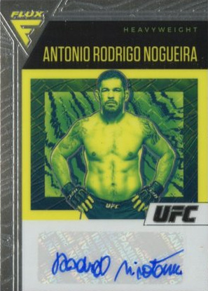 Antonio Rodrigo Nogueira 2021 Panini Chronicles UFC Flux Auto #40 Black