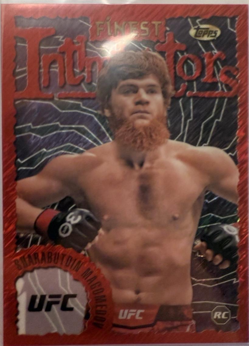 Shara Magomedov 2024 Topps Finest UFC Intimidators #INT-28 Red Refractor