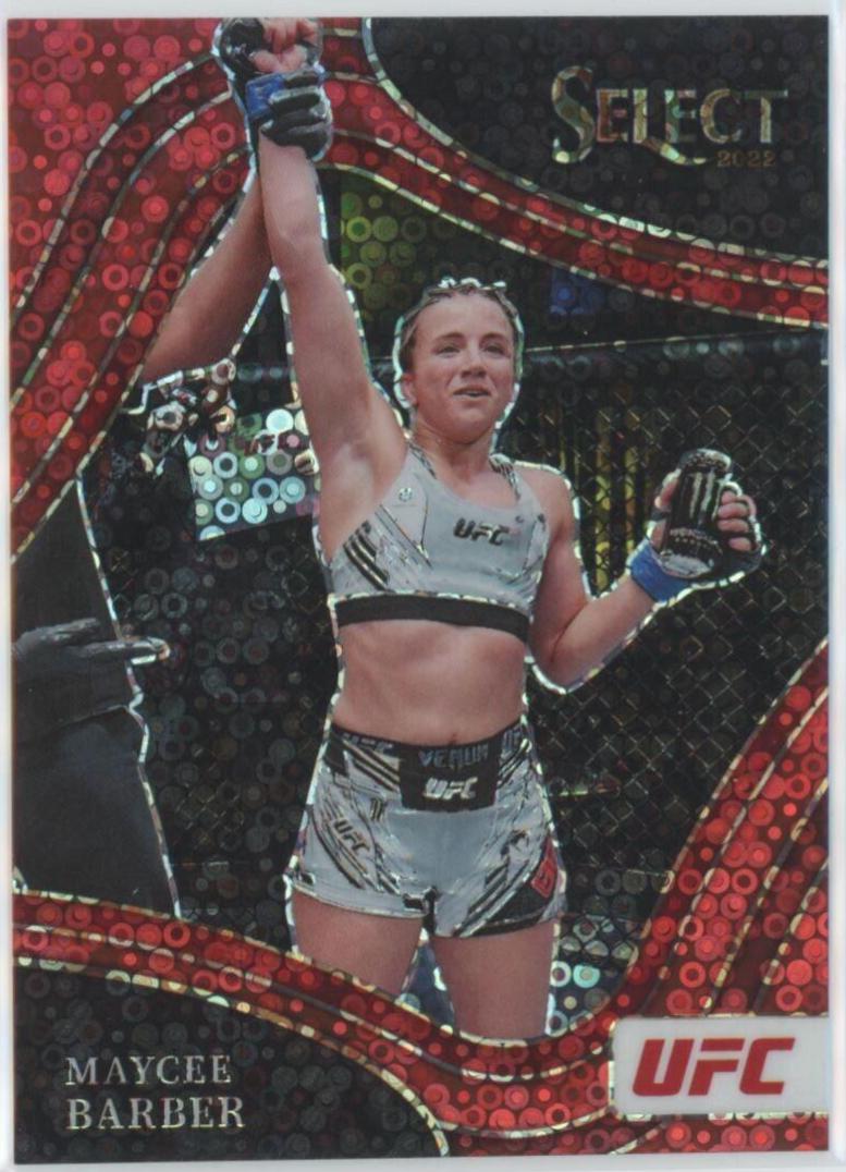 Maycee Barber 2022 Panini Select UFC Octagonside #240 Red Disco