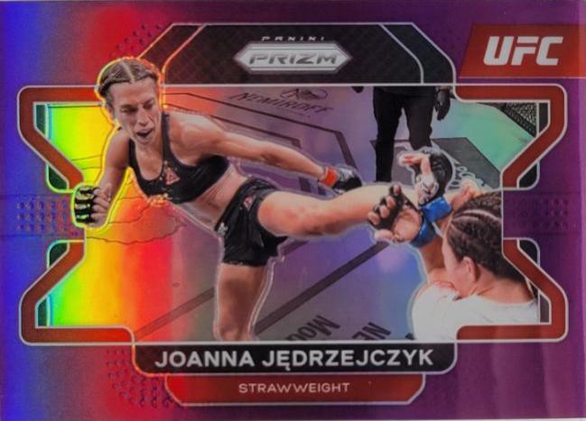 Joanna Jędrzejczyk 2022 Panini Prizm UFC Base #83 Purple