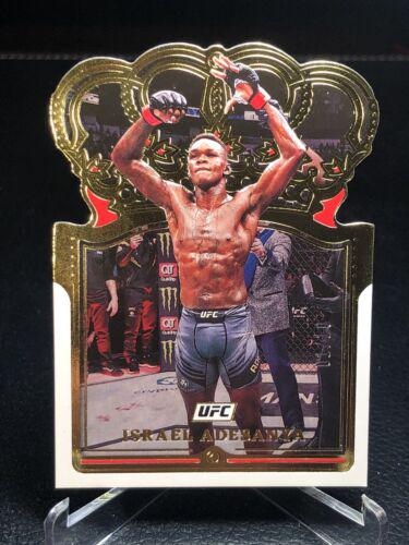 Israel Adesanya 2022 Panini Chronicles UFC Base Crown Royale #116 Gold