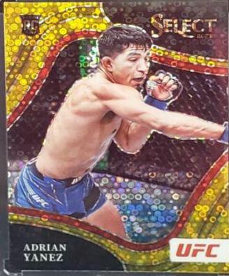 Adrian Yanez 2022 Panini Select UFC Octagonside #280 Gold Disco