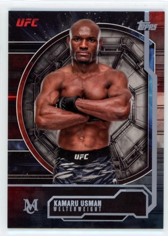 Kamaru Usman 2026 Topps Knockout UFC Museum Collection #MC-24 Gold