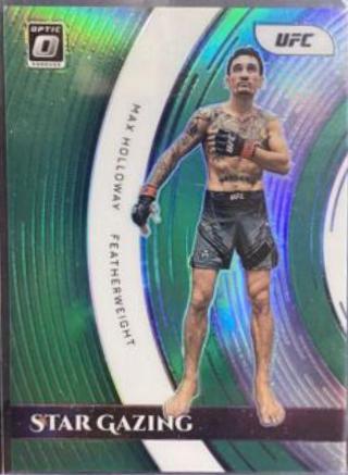 Max Holloway 2022 Panini Donruss Optic UFC Star Gazing #20 Green