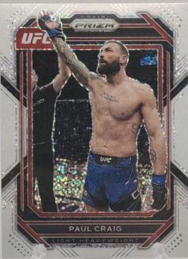 Paul Craig 2023 Panini Prizm UFC Base #164 White Sparkle