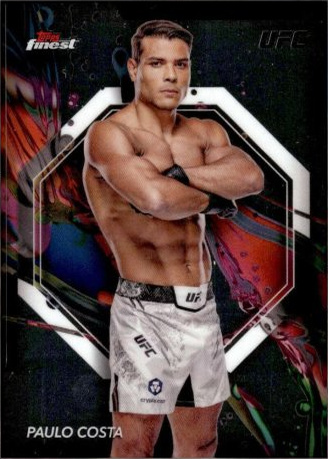 Paulo Costa 2024 Topps Finest UFC Base Common #4 Superfractor