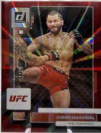 Jorge Masvidal 2023 Panini Donruss UFC Base #54 Red Laser