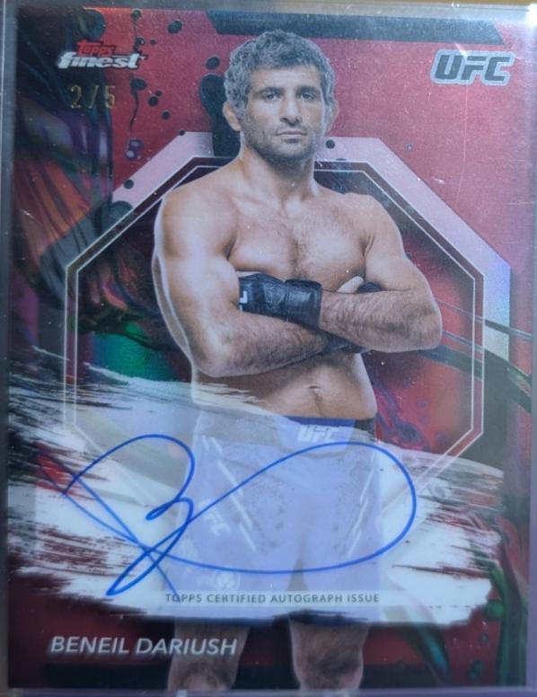 Beneil Dariush 2024 Topps Finest UFC Base Uncommon #196 Red Refractor