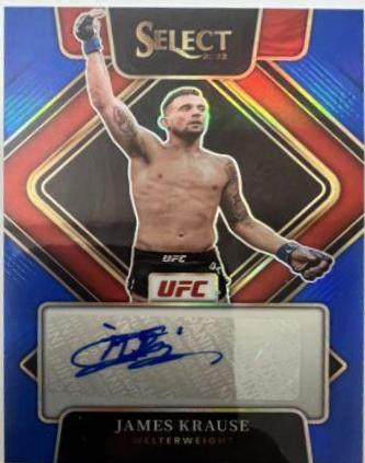 James Krause 2022 Panini Select UFC Signatures #42 Blue