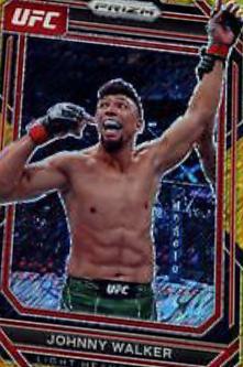 Johnny Walker 2023 Panini Prizm UFC Base #169 Gold Shimmer