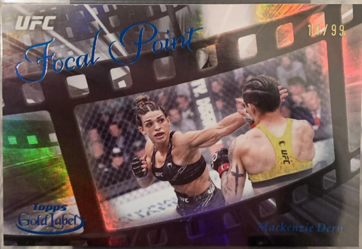 Mackenzie Dern 2024 Topps Gold Label UFC Focal Point #FP-10 Blue
