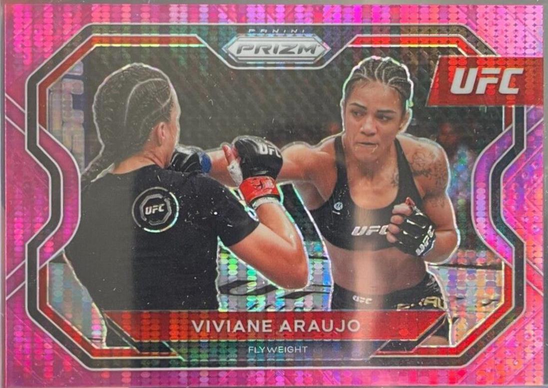 Viviane Araujo 2021 Panini Prizm UFC Base #149 Pink Pulsar