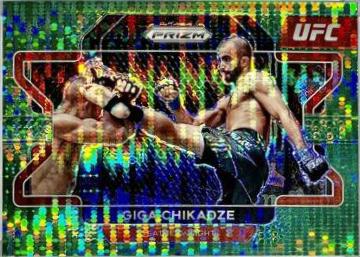 Giga Chikadze 2022 Panini Prizm UFC Base #71 Green Pulsar