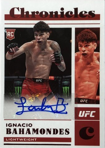 Ignacio Bahamondes 2023 Panini Chronicles UFC Chronicles Signatures #22 Platinum