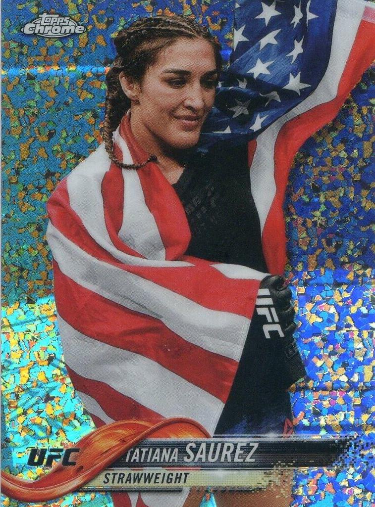 Tatiana Suarez 2018 Topps Chrome UFC Base #68 Diamond Hot Box