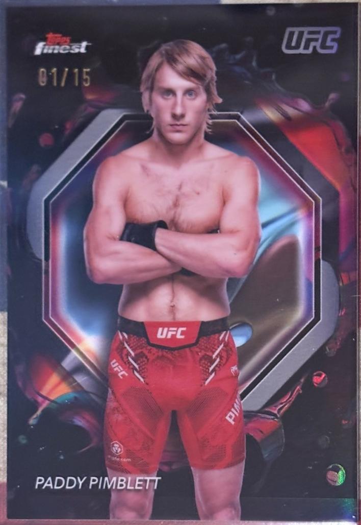 Paddy Pimblett 2024 Topps Finest UFC Base Rare #277 Black Refractor