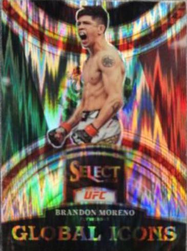Brandon Moreno 2023 Panini Select UFC Global Icons #18 Silver